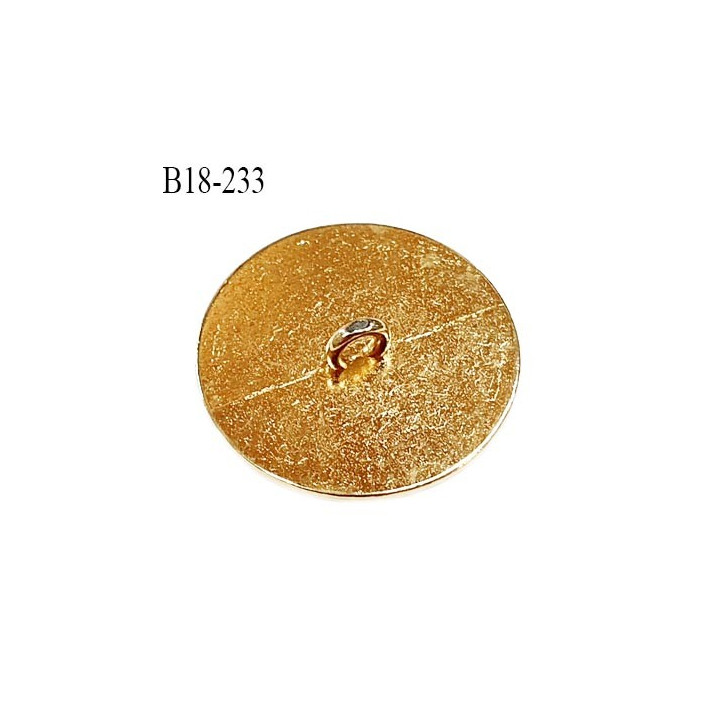 Bouton 18 mm en métal couleur doré accroche avec un anneau diamètre 18 mm épaisseur 3.5 mm prix à l'unité