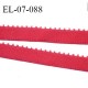 Elastique picot 7 mm lingerie couleur rouge baiser largeur 7 mm haut de gamme Fabriqué en France prix au mètre