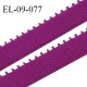Elastique picot 9 mm lingerie couleur pourpre largeur 9 mm haut de gamme Fabriqué en France prix au mètre