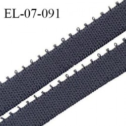 Elastique picot 7 mm lingerie couleur caviar largeur 7 mm haut de gamme Fabriqué en France prix au mètre