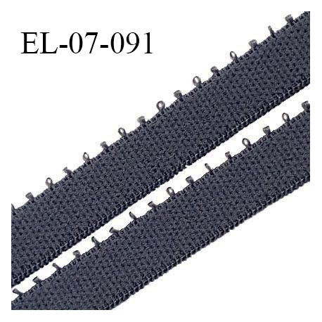 Elastique picot 7 mm lingerie couleur caviar largeur 7 mm haut de gamme Fabriqué en France prix au mètre