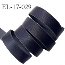 Elastique 17 mm bretelle et lingerie couleur caviar brillant fabriqué en France prix au mètre