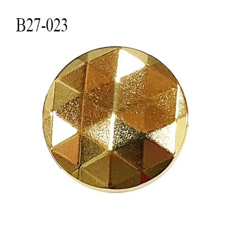 Bouton 27 mm en métal couleur doré accroche avec un anneau diamètre 27 mm épaisseur 2.5 mm prix à l'unité