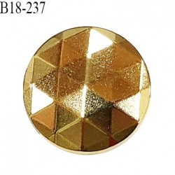 Bouton 18 mm en métal couleur doré accroche avec un anneau diamètre 18 mm épaisseur 2.5 mm prix à l'unité