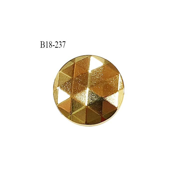 Bouton 18 mm en métal couleur doré accroche avec un anneau diamètre 18 mm épaisseur 2.5 mm prix à l'unité