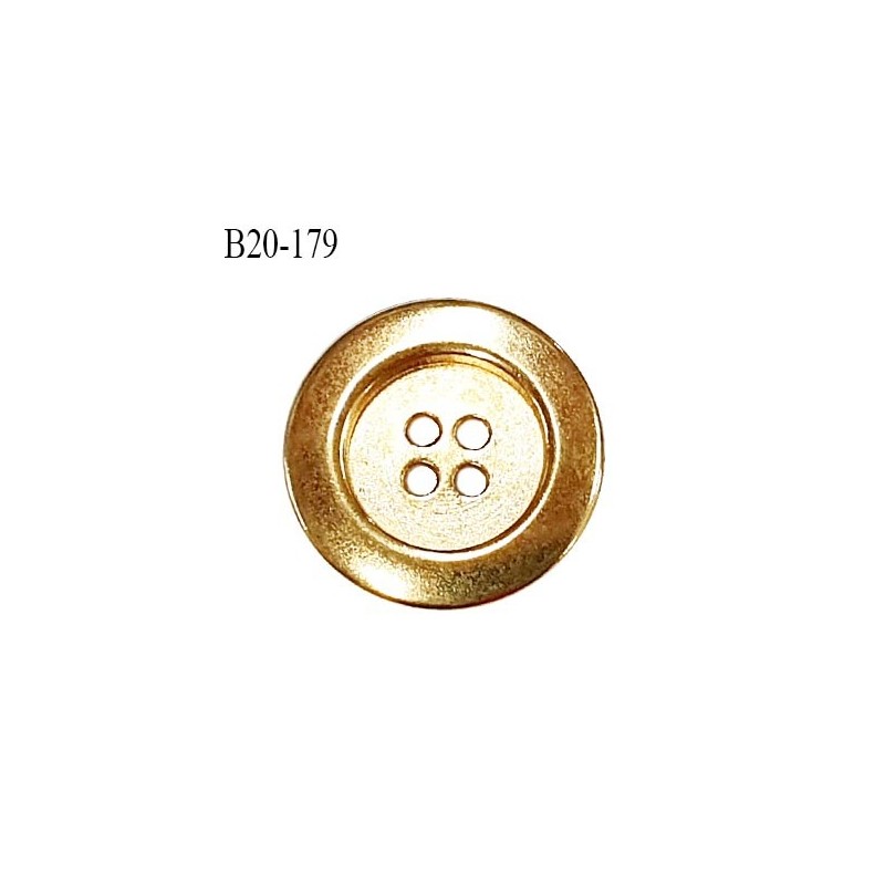 bouton pression fantaisie métal doré or 20 mm - SUR TOUTES LES