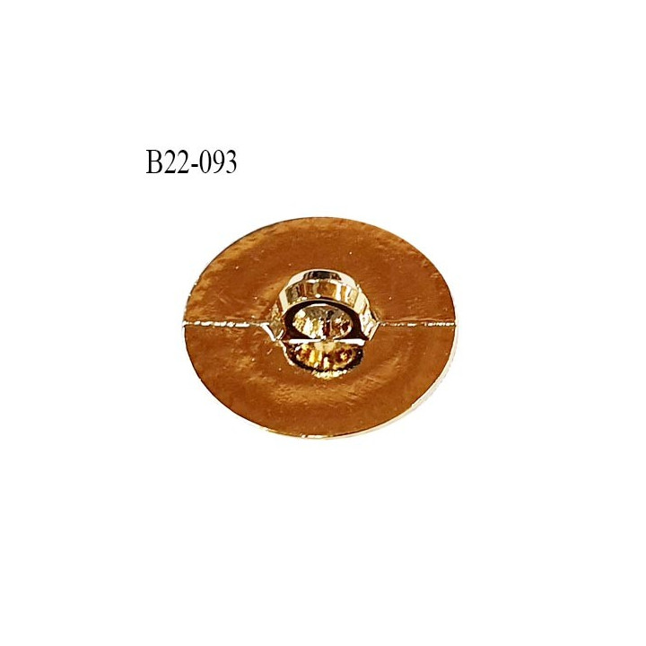 Bouton 22 mm en pvc couleur doré accroche avec un anneau diamètre 22 mm épaisseur 5 mm prix à l'unité