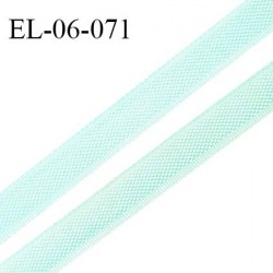 Elastique 6 mm fin spécial lingerie polyamide élasthanne couleur aqua grande marque fabriqué en France prix au mètre