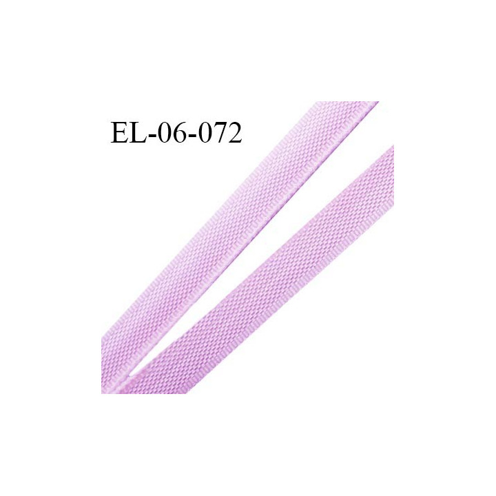Elastique 6 mm fin spécial lingerie polyamide élasthanne couleur parme myosotis grande marque fabriqué en France prix au mètre