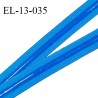 Elastique 13 mm anti-glisse haut de gamme couleur bleu curacao fabriqué en France prix au mètre