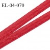 Elastique 4 mm spécial lingerie et couture couleur rouge baiser grande marque fabriqué en France prix au mètre
