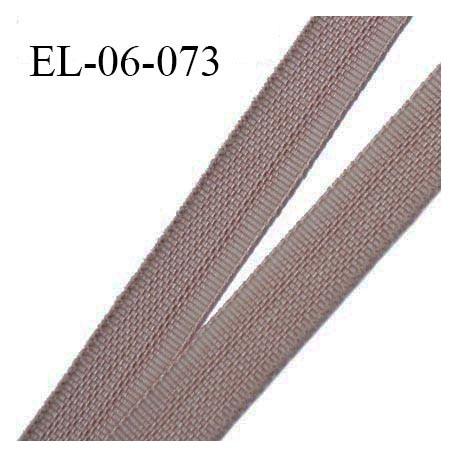 Elastique 6 mm fin spécial lingerie polyamide élasthanne couleur muscade grande marque fabriqué en France prix au mètre