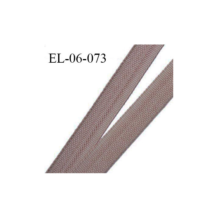 Elastique 6 mm fin spécial lingerie polyamide élasthanne couleur muscade grande marque fabriqué en France prix au mètre
