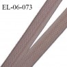 Elastique 6 mm fin spécial lingerie polyamide élasthanne couleur muscade grande marque fabriqué en France prix au mètre