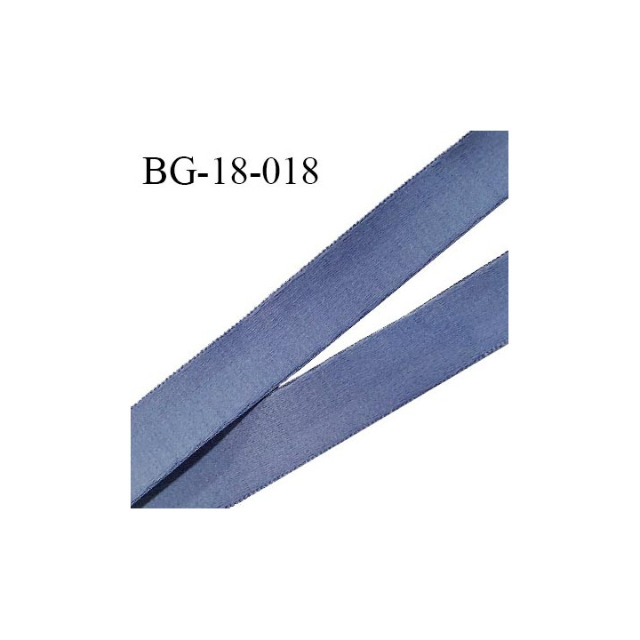 Devant bretelle 18 mm en polyamide attache bretelle rigide pour anneaux couleur encre bleue haut de gamme prix au mètre