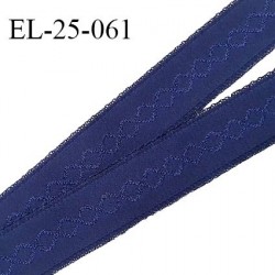 Elastique 24 mm lingerie couleur bleu astral haut de gamme largeur 24 mm prix au mètre