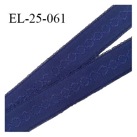 Elastique 24 mm bretelle et lingerie couleur bleu astral haut de gamme largeur 24 mm prix au mètre