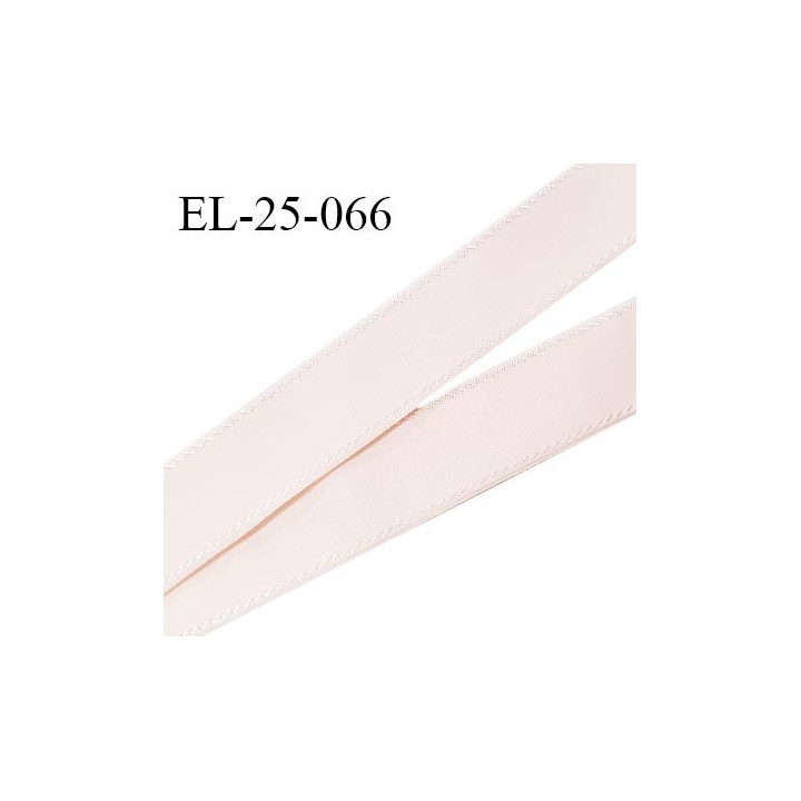 Elastique 24 mm bretelle et lingerie avec surpiqûres couleur rose pâle ou candy ou satin fabriqué en France prix au mètre