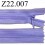 fermeture éclair invisible longueur 22 cm couleur violet lilas non séparable zip nylon largeur 2,3 cm