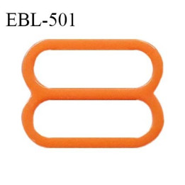 Réglette 19 mm de réglage de bretelle pour soutien gorge et maillot de bain en pvc orange prix à l'unité