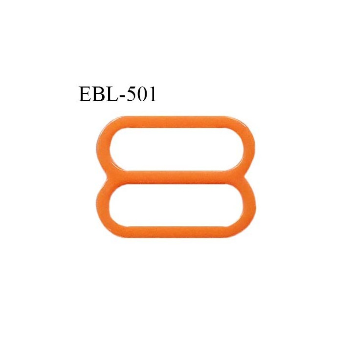 Réglette 19 mm de réglage de bretelle pour soutien gorge et maillot de bain en pvc orange prix à l'unité