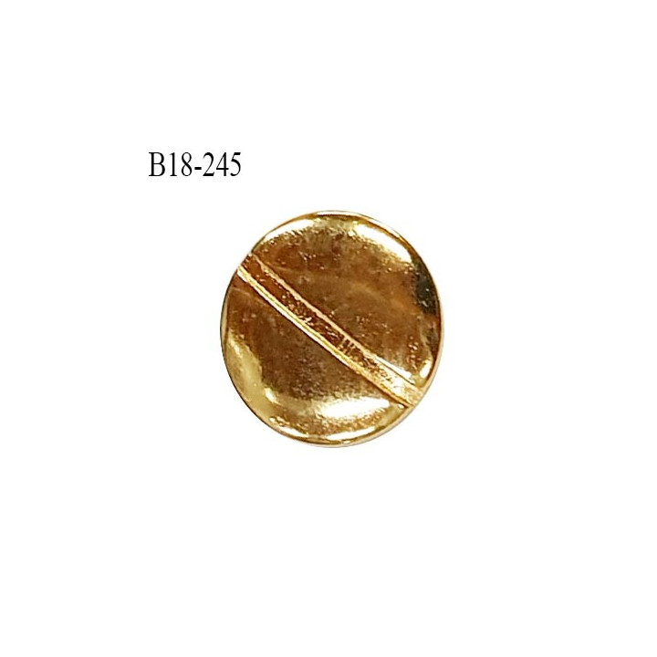 Bouton 18 mm en métal couleur doré accroche avec un anneau diamètre 18 mm épaisseur 2 mm prix à l'unité