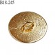 Bouton 18 mm en métal couleur doré accroche avec un anneau diamètre 18 mm épaisseur 2 mm prix à l'unité