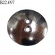 Bouton 22 mm en métal couleur chrome 2 trous diamètre 22 mm épaisseur 2 mm prix à l'unité