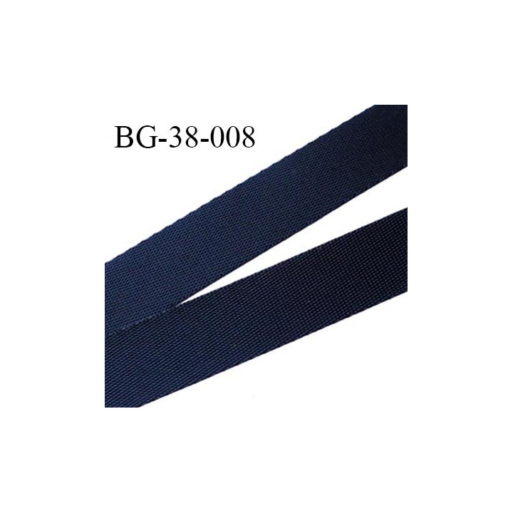 Sangle polyamide 38 mm couleur noir très très solide largeur 38 mm épaisseur 1 mm prix au mètre