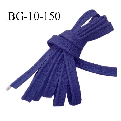 Passepoil 10 mm coton couleur bleu outremer largeur 10 mm avec cordon intérieur 2 mm prix au mètre