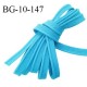 Passepoil 10 mm coton couleur bleu turquoise largeur 10 mm avec cordon intérieur 2 mm prix au mètre