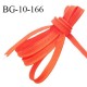 Passepoil 10 mm coton couleur orange corail largeur 10 mm avec cordon intérieur 2 mm prix au mètre