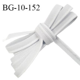 Passepoil 10 mm coton couleur gris perle largeur 10 mm avec cordon intérieur 2 mm prix au mètre