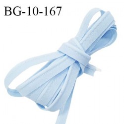 Passepoil 10 mm coton couleur bleu ciel largeur 10 mm avec cordon intérieur 2 mm prix au mètre