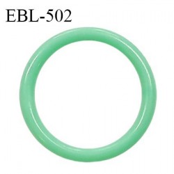 Anneau de réglage 14 mm en pvc couleur vert diamètre intérieur 14 mm diamètre extérieur 18 mm épaisseur 2 mm prix à l'unité