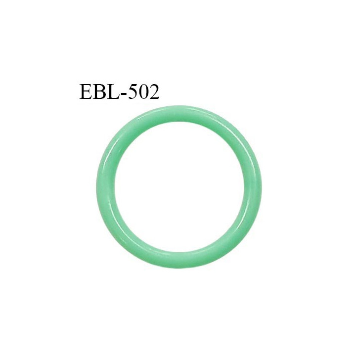 Anneau de réglage 14 mm en pvc couleur vert diamètre intérieur 14 mm diamètre extérieur 18 mm épaisseur 2 mm prix à l'unité