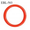 Anneau de réglage 14 mm en pvc couleur rouge coquelicot diamètre intérieur 14 mm diamètre extérieur 18 mm prix à l'unité