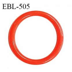 Anneau de réglage 16 mm en pvc couleur rouge coquelicot diamètre intérieur 16 mm diamètre extérieur 22 mm prix à l'unité