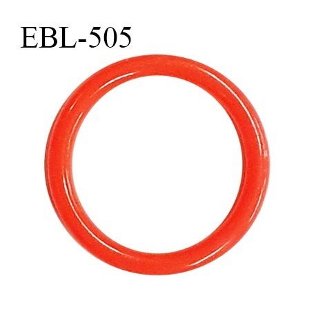 Anneau de réglage 16 mm en pvc couleur rouge coquelicot diamètre intérieur 16 mm diamètre extérieur 22 mm prix à l'unité