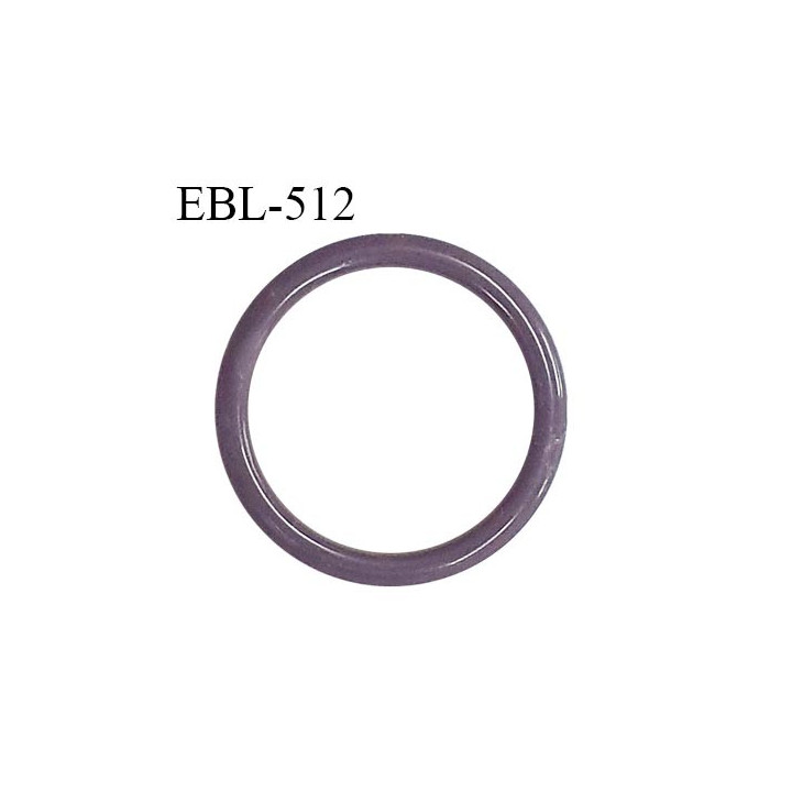 Anneau de réglage 14 mm en pvc couleur parme prune diamètre intérieur 14 mm diamètre extérieur 18 mm prix à l'unité