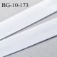 Biais galon 10 mm pré plié au dos 2 rabats de 5 mm coton polyester couleur blanc largeur 10 mm prix au mètre