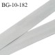 Biais galon 10 mm pré plié au dos 2 rabats de 5 mm coton polyester couleur gris bleuté largeur 10 mm prix au mètre