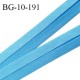 Biais galon 10 mm pré plié au dos 2 rabats de 5 mm coton polyester couleur bleu largeur 10 mm prix au mètre
