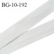 Biais galon 10 mm pré plié au dos 2 rabats de 5 mm coton polyester couleur gris perle largeur 10 mm prix au mètre