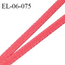 Elastique 6 mm lingerie haut de gamme couleur rose flashy fabriqué France grande marque prix au mètre