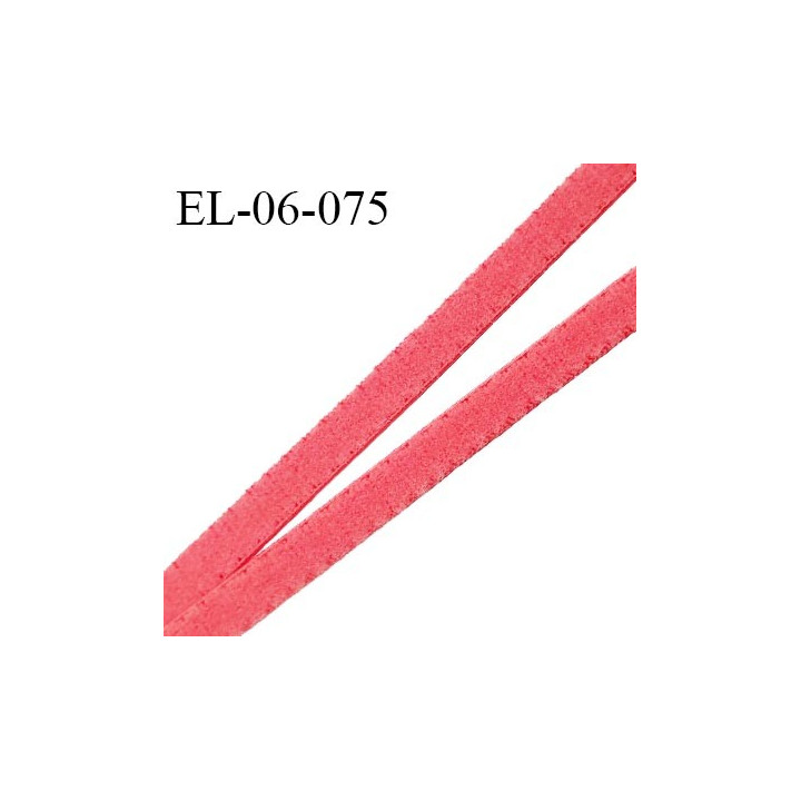 Elastique 6 mm lingerie haut de gamme couleur rose flashy fabriqué France grande marque prix au mètre