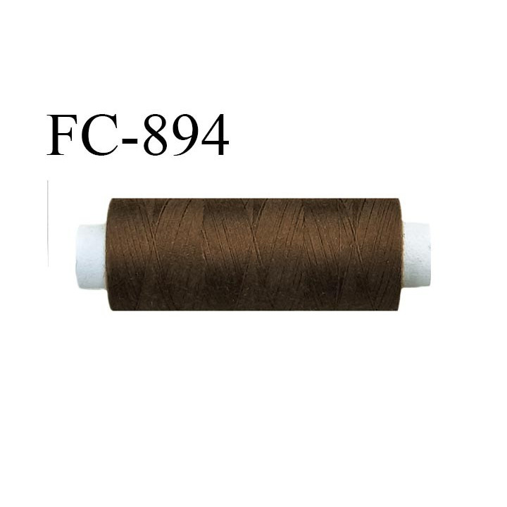 Bobine 500 m fil Polyester n° 120  marron 500 mètres fil européen bobiné en Europe ou France certifié oeko tex