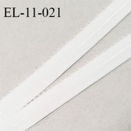 Elastique picot 11 mm anti-glisse couleur écru milk largeur 11 mm largeur de la bande anti glisse 5 mm prix au mètre