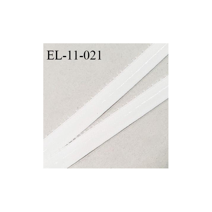 Elastique picot 11 mm anti-glisse couleur écru milk largeur 11 mm largeur de la bande anti glisse 5 mm prix au mètre