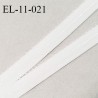 Elastique picot 11 mm anti-glisse couleur écru milk largeur 11 mm largeur de la bande anti glisse 5 mm prix au mètre